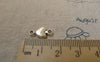 Accessories - 50 Pcs Of Antique Silver Heart Charms Connector 8x15mm A6262