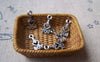 Accessories - 50 Pcs Of Antique Silver I Love You Charms 6x12mm A1350