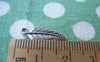 Accessories - 50 Pcs Of Antique Silver Leaf Charms 7x16mm A1086