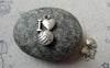 Accessories - 50 Pcs Of Antique Silver Love Heart Charms 9x13mm A6517