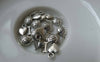 Accessories - 50 Pcs Of Antique Silver Love Heart Charms 9x13mm A6517