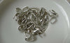Accessories - 50 Pcs Of Antique Silver Snap On Bail Charms 3x9.5mm A6436