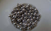 Accessories - 50 Pcs Of Antique Silver Solid Round Ball Charms 4x6.5mm A7499
