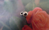 Accessories - 50 Pcs Of Antique Silver Solid Round Ball Charms 4x6.5mm A7499