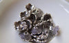 Accessories - 50 Pcs Of Antique Silver Textured Coil Flower Bead Caps Findings 4x11mm A5389