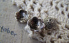 Accessories - 50 Pcs Of Antique Silver Textured Coil Flower Bead Caps Findings 4x11mm A5389