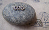 Accessories - 50 Pcs Of Antique Silver Three Hole Connector Spacer Beads 13mm A1074