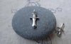Accessories - 50 Pcs Of Antique Silver Tiny Sword Charms 27.5x33mm A7761