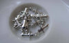 Accessories - 50 Pcs Of Antique Silver Tiny Sword Charms 27.5x33mm A7761