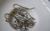 Accessories - 50 Pcs Of Antiqued Bronze Brass Ball End Fish Hook Earwire 10mm A4594