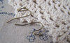 Accessories - 50 Pcs Of Antiqued Bronze Brass Ball End Fish Hook Earwire 10mm A4594