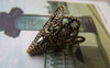 Accessories - 50 Pcs Of Antiqued Bronze Filigree Cone Bead Caps 17x20mm A2045