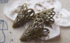 Accessories - 50 Pcs Of Antiqued Bronze Filigree Cone Bead Caps 17x20mm A2045