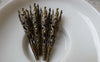 Accessories - 50 Pcs Of Antiqued Bronze Filigree Cone Long Bead Caps 8x41mm A7255