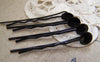 Accessories - 50 Pcs Of Black Metal Bobby Pin Hair Sticks Wavy Hair Clips 43mm A2201