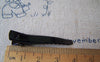 Accessories - 50 Pcs Of Black Painted Metal Hair Clips 5x38mm A4519
