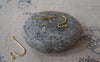 Accessories - 50 Pcs Of Gold Tone Brass Ball End Fish Hook Earwire 10mm A4595