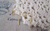 Accessories - 50 Pcs Of Gold Tone Brass Ball End Fish Hook Earwire 10mm A4595