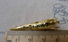 Accessories - 50 Pcs Of Gold Tone Iron Filigree Cone Long Bead Caps 8x41mm A7239