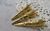 Accessories - 50 Pcs Of Gold Tone Iron Filigree Cone Long Bead Caps 8x41mm A7239