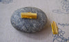 Accessories - 50 Pcs Of Gold Tone Iron Ribbon Ends Clamps Fasteners Clasps 16mm A5301