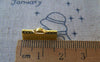 Accessories - 50 Pcs Of Gold Tone Iron Ribbon Ends Clamps Fasteners Clasps 16mm A5301