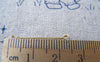 Accessories - 50 Pcs Of Gold Tone Steel Double Sided Eye Pins 25mm -------- 28gauge A2821