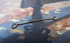 Accessories - 50 Pcs Of Gold Tone Steel Double Sided Eye Pins 25mm -------- 28gauge A2821