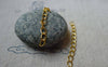 Accessories - 50 Pcs Of Gold Tone Steel Precut Extension Chain Link 3mm A5495