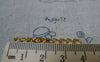Accessories - 50 Pcs Of Gold Tone Steel Precut Extension Chain Link 3mm A5495