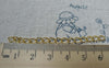 Accessories - 50 Pcs Of Gold Tone Steel Precut Extension Chain Link 3mm A6474