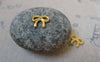 Accessories - 50 Pcs Of Gold Tone Tiny Butterfly Knot Bow Charms 8x10mm A5903