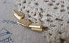 Accessories - 50 Pcs Of KC Gold Rose Gold Tone Iron Ribbon Ends Clamps Fasteners Clasps 10mm A7288