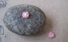 Accessories - 50 Pcs Of Pink Ceramic Flower Cabochon 6mm A4548