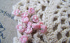 Accessories - 50 Pcs Of Pink Ceramic Flower Cabochon 6mm A4548