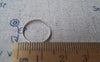 Accessories - 50 Pcs Of Platinum White Gold Tone Brass Seamless Rings 14mm 19gauge A2139