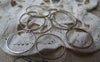 Accessories - 50 Pcs Of Platinum White Gold Tone Brass Seamless Rings 14mm 19gauge A2139