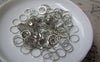Accessories - 50 Pcs Of Platinum White Gold Tone Brass Seamless Rings 8mm A2136