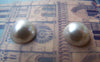 Accessories - 50 Pcs Of Resin Pearl White Round Cameo Cabochons 10mm A3625