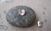 Accessories - 50 Pcs Of Silver Tone Brass Curved Potato Chip Disc Beads Spacer Charms 8x9mm A5022