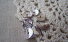 Accessories - 50 Pcs Of Silver Tone Brass Curved Potato Chip Disc Beads Spacer Charms 8x9mm A5022