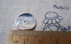 Accessories - 50 Pcs Of Silver Tone Brass Curved Round Potato Chip Spacer Disc Beads 14x15mm A4993
