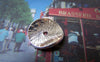 Accessories - 50 Pcs Of Silver Tone Brass Curved Round Potato Chip Spacer Disc Beads 14x15mm A4993