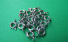 Accessories - 50 Pcs Of Silver Tone Brass Spring Ring Clasps 6mm A3497