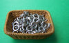 Accessories - 50 Pcs Of Silver Tone Brass Spring Ring Clasps 6mm A3497