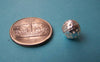 Accessories - 50 Pcs Of Silver Tone Filigree Ball Spacer Beads Size 10mm A5278