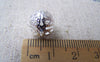 Accessories - 50 Pcs Of Silver Tone Filigree Ball Spacer Beads Size 12mm A2759