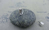 Accessories - 50 Pcs Of Silver Tone Fold Over Crimp Head Clasps Bead Tips Size 5x9mm A2121