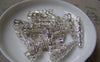 Accessories - 50 Pcs Of Silver Tone Iron Filigree Cone Bead Caps 9x23mm A4731