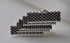 Accessories - 50 Pcs Of Silver Tone Iron Ribbon Ends Clamps Fasteners Clasps 20mm A7814